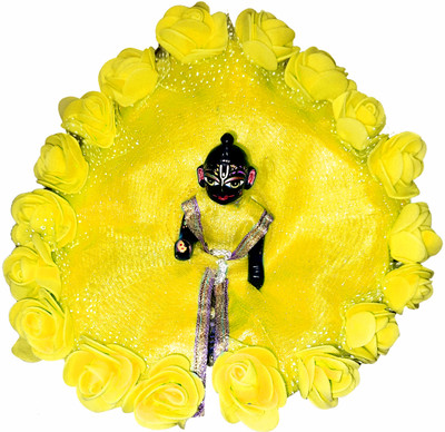 govindsonsstore Krishna dress poshak, Laddu Gopal size 3 to 4 no god, pack of 1 Random color send Dress(Cotton)