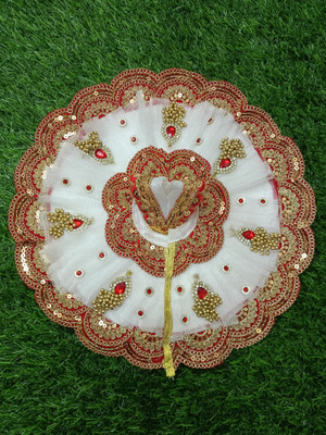 KRIDHA COLLECTION Laddu Gopal Ji Dress (Size- 6 OR 7 NO.) Krishna Dress Pack of 1 Dress(Polyester)
