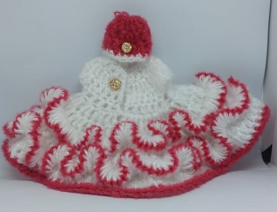 KRIDHARA FASHION laddu gopal dresses dress length 12 cm long (combo of same size 2 dresses) Dress(Wool)