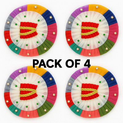 Svan Vibrant Multicolor Laddu Gopal Poshak Collection – Pack of 4 Dress(Cotton)