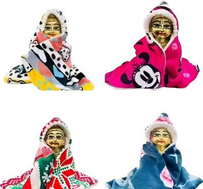 TRIKUTA Laddu Gopal Winter Warm Ponchu (Pack of 4 , Size 01) Dress(Wool)