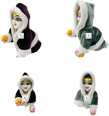 TRIKUTA Premium Quality Laddu Gopal Ji Monkey Suit (Pack of 2, Size 05) Dress(Wool)