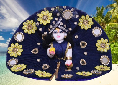 gargcreation Garg Creation kodi patch heavy design, Kanha ji, Bal gopal, laddu gopal, (size 6no.) Dress(Cotton)