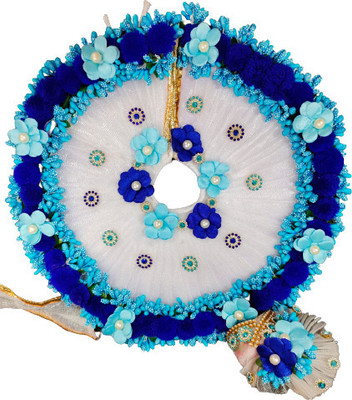 tilak shringar laddu gopal g janmashtami special heavy fancy dress with choli/mukut/size2 Dress(Silk)