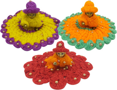 Ecommall Laddu Gopal Winter Dress Size 0 Woolen Dress for Khanaji Clothes Poshak Dress(Wool)