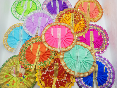 gopal ji 13 dress set for daily use for 0 to 1 no laddu gopal Dress(Silk)