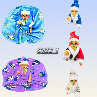 Rajveer Traders Size 4, Winter Special Laddu Gopal Ji Combo (Pack of 5) | Random Colour & Design Dress(Wool)