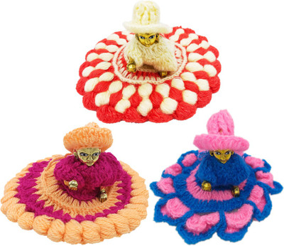 Ecommall Laddu Gopal Woolen Dress Size 0 Winter Dress Set Krishna Poshak Clothes Dress(Wool)
