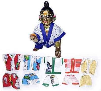 DURGA HOSIERY Laddu gopal Very Soft cotton night dress/suit For (SIZE - 3) (pack of 6) Dress(Cotton)