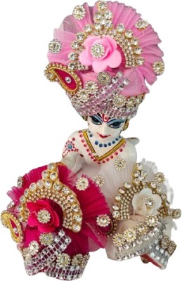 tilak shringar set of 3 laddu Gopal ji Janmashtami special fancy Pagadi set/Mukut(size 4) Dress(Silk)