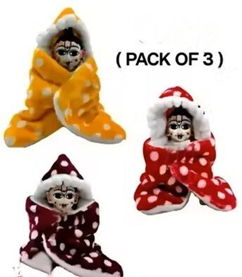 BAL GOPAL (size:01) Laddu Gopal Ji Woollen Fabric Ponchu Sweater Dress(Velvet)