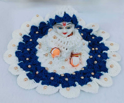buyagain 1 no laddu gopal winter stone woolen dress with cap ( multicolour ) Dress (Wool) Dress(Wool)