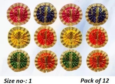 Lvi Craft Size 1 (5inch) pack of 12 with full set laddu gopal Dress Dress(Cotton)