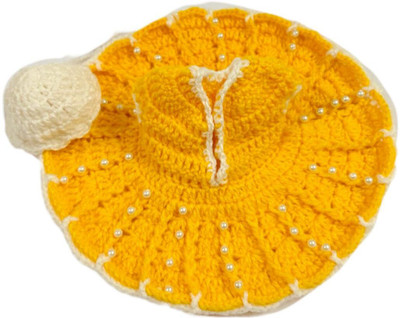 Shrisanwaliya poshak laddu gopal dress /poshak, premium woollen posak for winter with cap, size 5 to 6 no Dress(Wool)