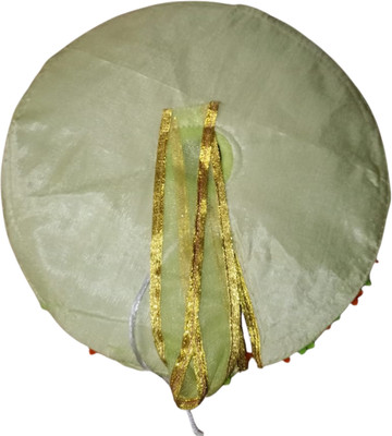 BHHAVYAACREATIONS Handcrafted Krishna Poshak for Bal Gopal – Parrot with Mukut | Size 0/1 No. Dress(Silk)