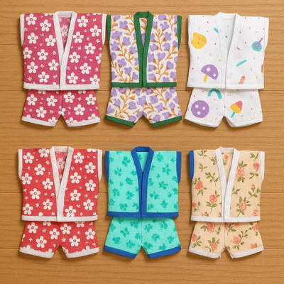 KRISHNA COLLECTION HUB Size3 (Pack of 6) Pure Cotton Night Suit for Laddu Gopal | Random Color & Design Dress(Cotton)