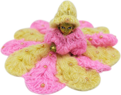 Ecommall Laddu Gopal Woolen Dress Size 0 Winter Dress for Krishna Clothes Poshak Dress(Wool)