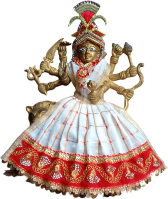 MyGodGift 7 inch MATA Rani Vastra, Devi MATA Poshak, Durga MATA Dress, Radha Rani Poshak Dress(Silk)