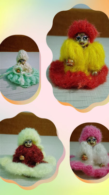 Vrindavan E Store Pack of 4 Laddu Gopal Woolen Dress Size 00 and 0, Kanha ji dress Dress(Wool)