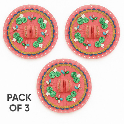 Svan Premium Pink Krishna Ji Dress Set for Daily Pooja – Pack of 3 Dress(Cotton)