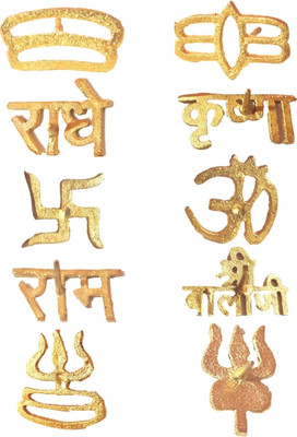 Basukiya Deity ornaments Deity Ornament(Tilak Stamp ( Pack of 10) Different Religious Ornaments)