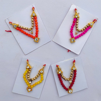 Any Fashion mala Deity Ornament(Laddu Gopal murti mala. Pooja mala for God. Pack of 4)