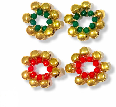 Firmus Ghunghroo Metal Payal Set of 2 Pair for Laddu Gopal Size 2 to 7 no. Adjustable Deity Ornament(Ghunghroo Metal Payal Set of 2 Pair for Laddu Gopal Size 2 to 7 no. Adjustable)