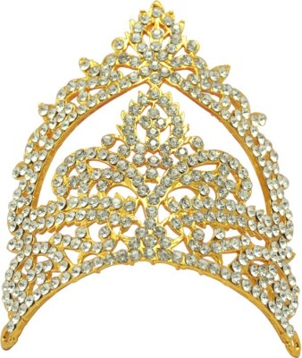 moonplus God,Goddess White Stone Crown(or) kireedam Decorative Ornament Deity Ornament(Amman,shivan,murugan,ganesha)
