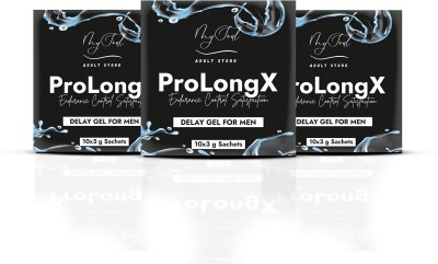 My Soul Prolong X Delay Gel for Men Pack of 30 Sachets Lubricant(90 ml)