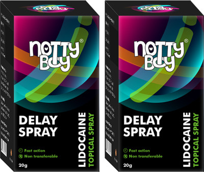 NottyBoy Lidocaine delay Spray For Men- Pack of 2(40 g)