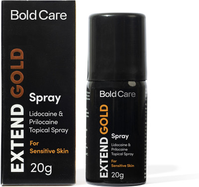 Bold Care Extend Gold Lidocaine & Prilocaine
Topical Spray
For
Sensitive Skin(20 ml)