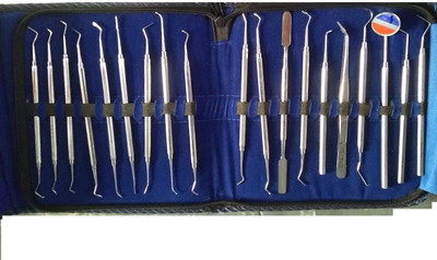 Forgesy Dental Conservative Instrument Kit Imported Quality Forceps 22 PCS KIT Dental Elevator