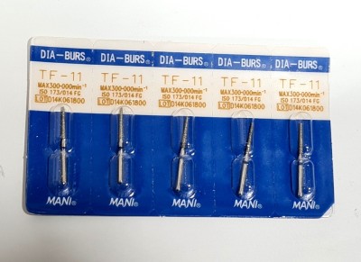 PRAKDENT Dental Mani Burs TF-11 Set of 5 Dental Elevator