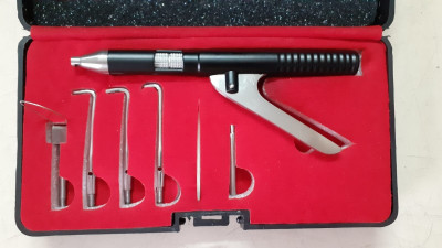 GOLDFINCH Dental Crown & Bridge Remover Fully Automatic with Gun Type, Set of 5 tips Dental Elevator