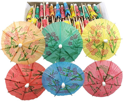 Nxt Gen Cocktail Decorative Umberalla 100 Pcs(3 inch, Pack of 100)