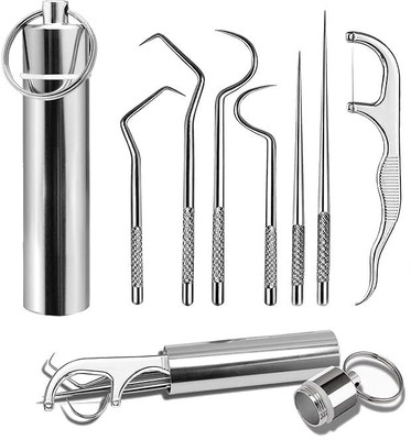 PRATYADH 7 in 1 Teeth Cleaning Tool(8 cm)