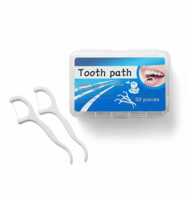 SANCORP 50pcs Tooth Cleaning Dental Floss Pick Tooth picks Suparb for Clean Teeth deal from flipkart