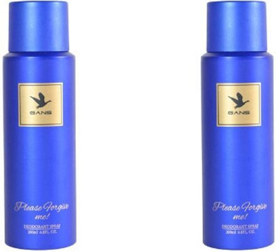 GANS PLEASE FORGIVE ME COMBO Body Spray  -  For Men(200 ml, Pack of 2)