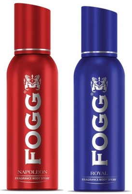 FOGG Royal + Napoleon - 175ml Each (Pack of 2) Body Spray  -  For Men(350 ml, Pack of 2)
