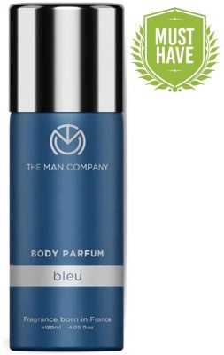 THE MAN COMPANY Bleu Long-Lasting| Lasts Upto 1000 Sprays | Gym/Sports Deodorant Spray  -  For Men(120 ml)
