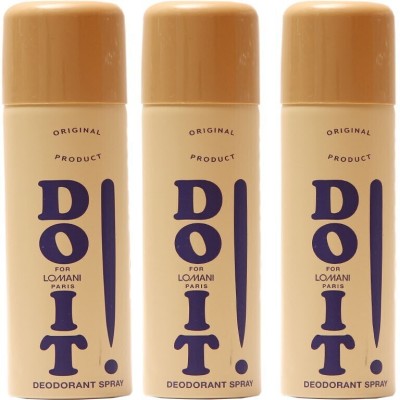 LOMANI Do It Deodorant Spray  -  For Men & Women(600 ml, Pack of 3)