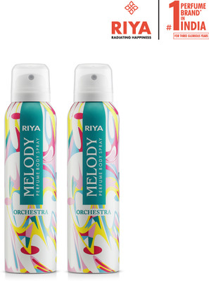 RIYA Melody Orchestra Body Spray | Deodorant| Deo Pack Of 2 Deodorant Spray  -  For Women(150 ml, Pack of 2)