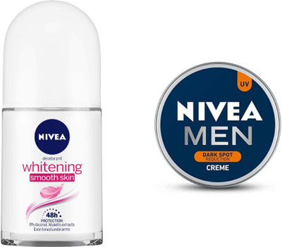NIVEA Whitning Smooth SkinDarkSpotCrm Deodorant Roll-on  -  For Men(25 ml, Pack of 2)