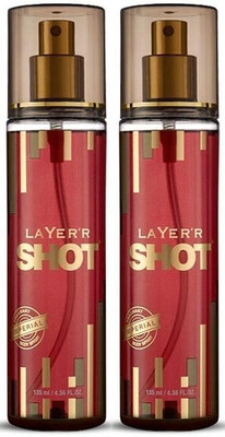 LAYER'R SHOT GOLD IMPERIAL 135ml x Pack of 2 Body Spray  -  For Men(270 ml, Pack of 2)