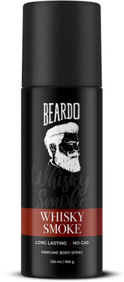 BEARDO Whisky Smoke Perfume Body Spray| No Gas | Long Lasting Deodorant Spray  -  For Men(100 g)