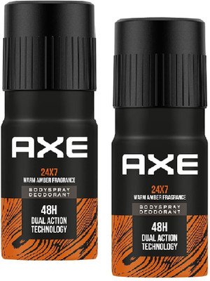 AXE RECHARGE 24X7 LONG LASTING DEODORANT 150 ML PK OF 2 Deodorant Spray  -  For Men(300 ml, Pack of 2)