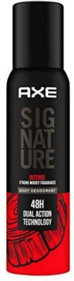 AXE Signature Intense Strong Woody Fragrance, No Gas, 48H Technology Deodorant Spray  -  For Men(122 ml)