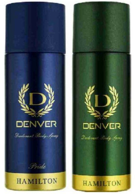 DENVER PRIDE,HAMILTON DEODORANT Deodorant Spray  -  For Men(330 ml, Pack of 2)