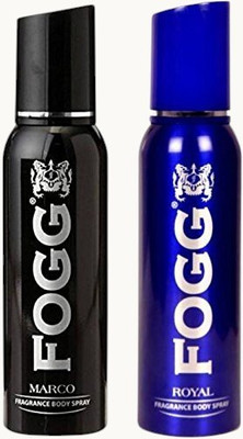 FOGG new 1 Royal and 1 Macro Deodorant Combo Pack of 2 Deodorant Spray - For Men Deodorant Spray  -  For Men(240 ml, Pack of 2)