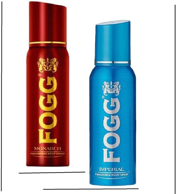 FOGG Monarch + Imperial Deodorant for Men (120ml each) SET_OF_2*** Deodorant Spray  -  For Men(240 ml, Pack of 2)